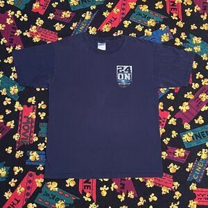 24 On Committed 365 Honoring Police Officers Black Graphic Tee Shirt / Size L